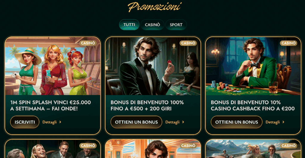 Promozioni Cashed Casinò