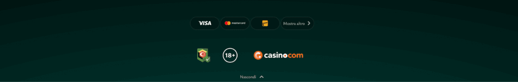 Metodo 1: tramite l’icona della licenza nel footer del sito