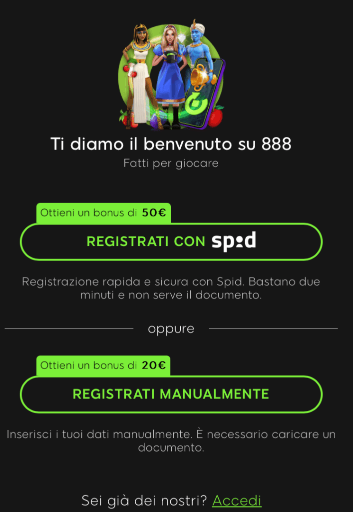 Bonus 888 (AAMS/ADM)