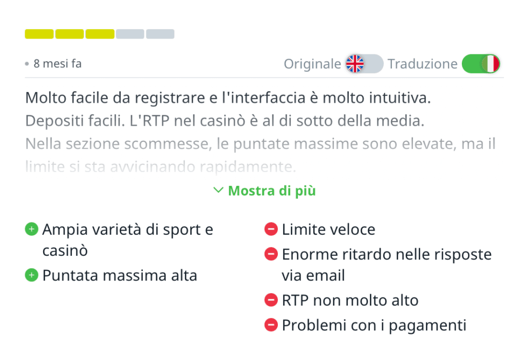 Come interpretare le opinioni